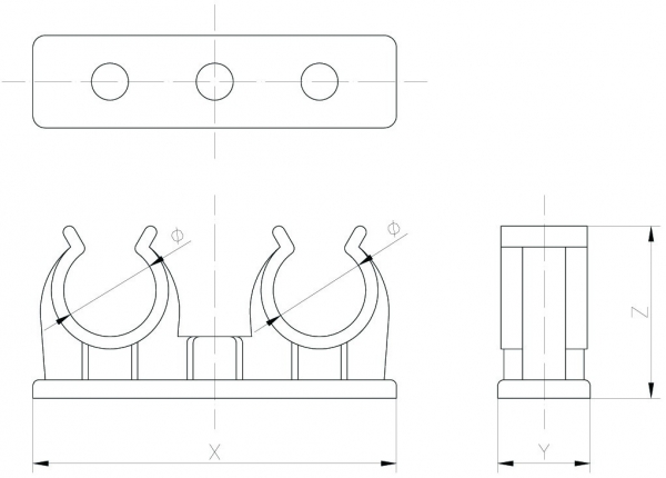 Open pipe clips - 4