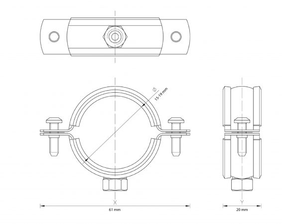 Metallschellen clamp - 4