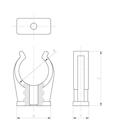 Open pipe clips - 3