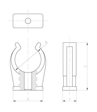 Open pipe clips - 3